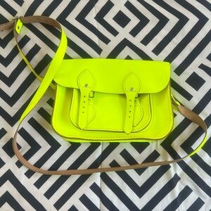 The Cambridge Satchel Company Neon Yellow Satchel Bag